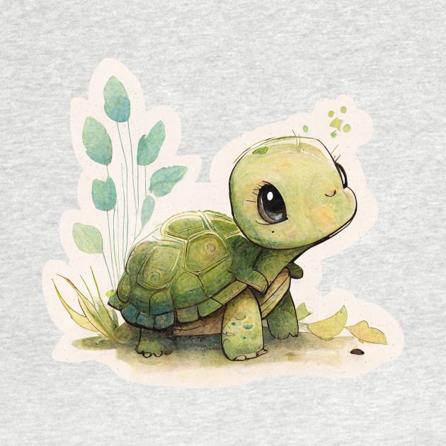 Tiny tortoise by Sunshine-thru-the-tees